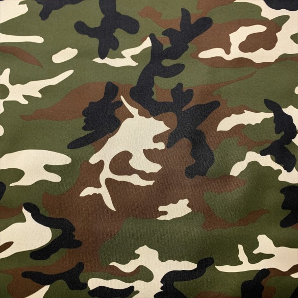 Vedenkestävä kangas Codura 600D - Kevyt Camo