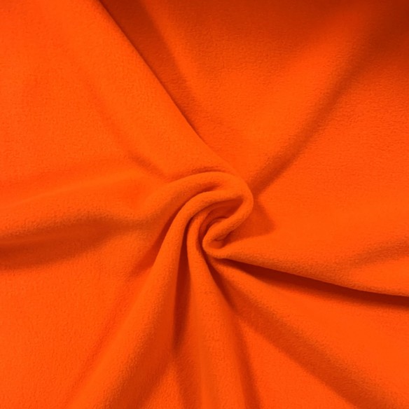 Neulottu kangas Polar Fleece - NEON Orange