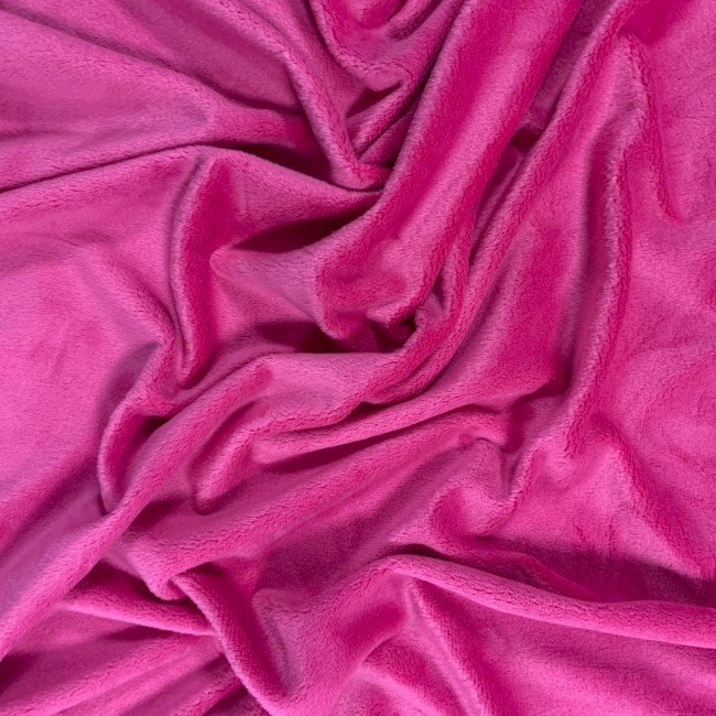 Minky Fabric Smooth - fuksia