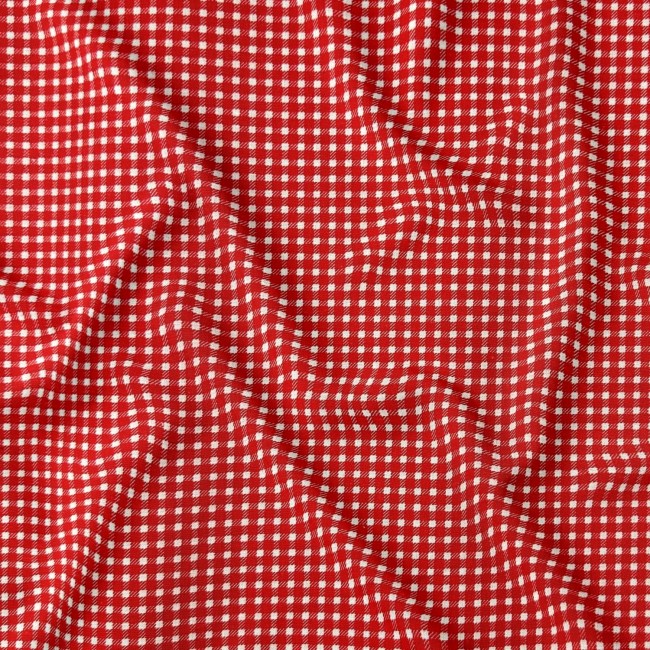 Puuvillakangas - Houndstooth Red