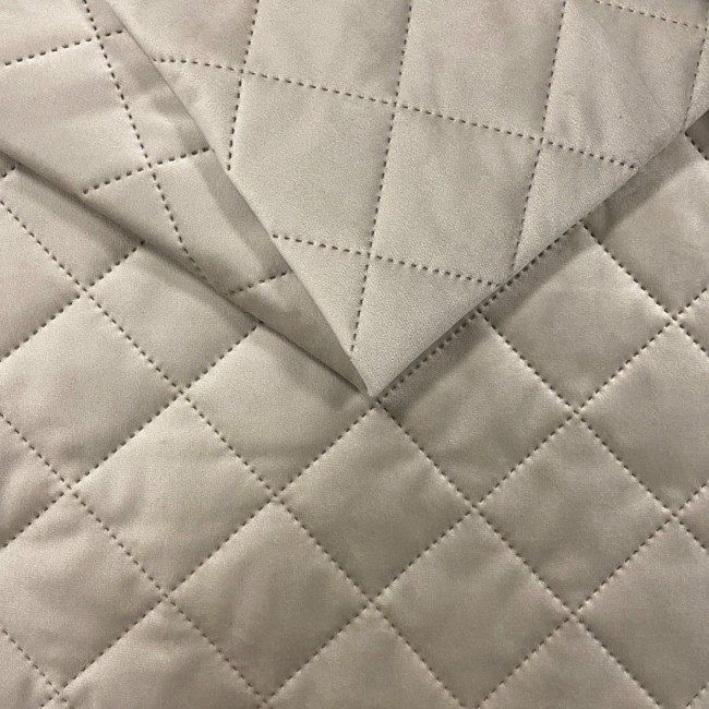 Verhoilukangas tikattu Velour Diamond 5x5 - Kerma