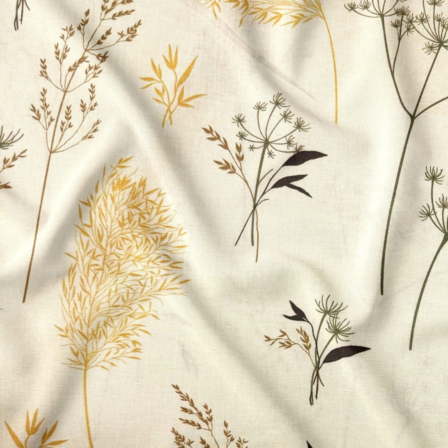 Puuvillakangas - Botanic Beige