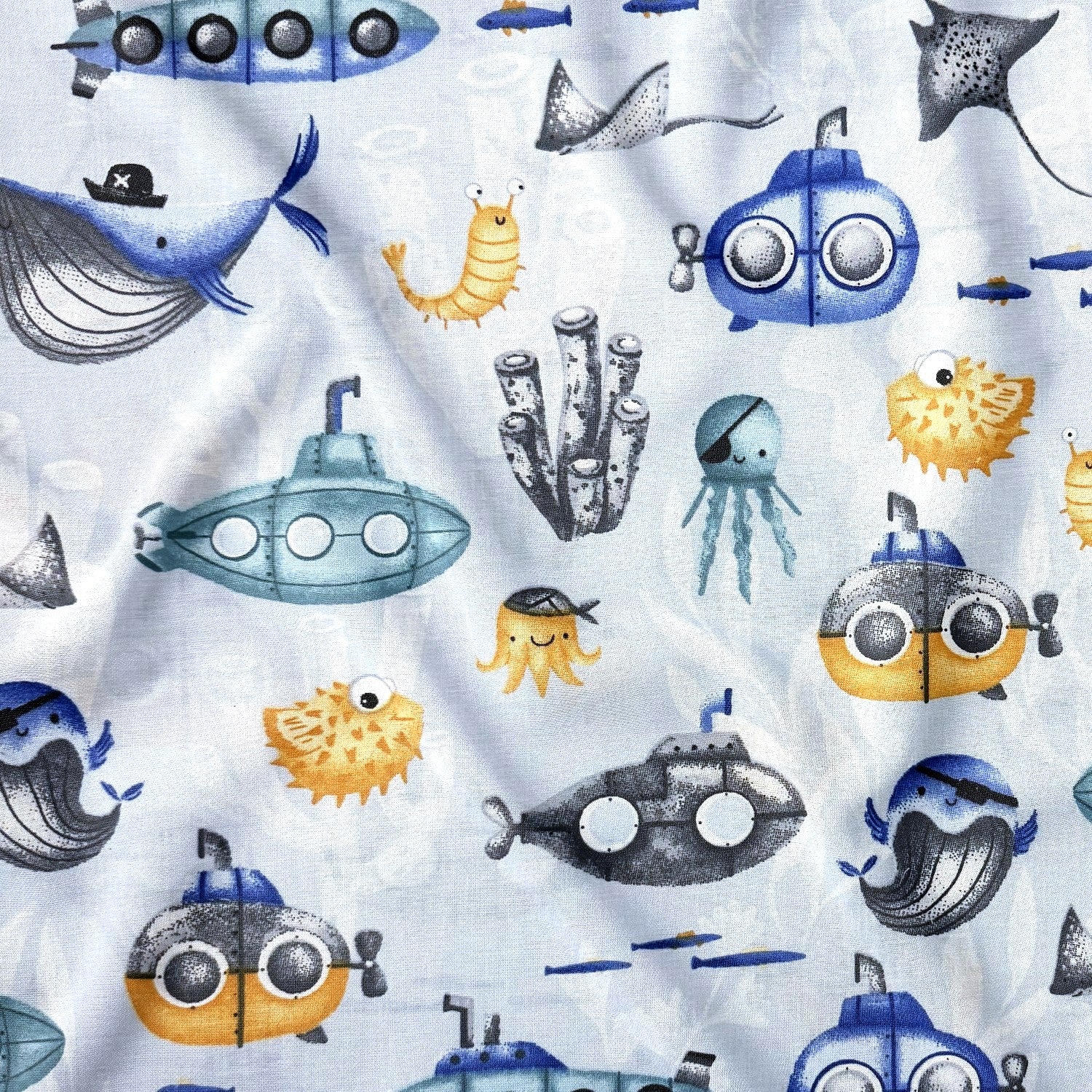 Puuvillakangas - Ocean Explorers