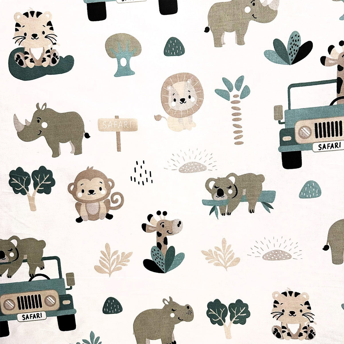 Cotton Fabric - Baby Safari
