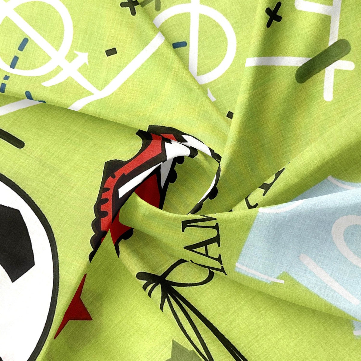 Cotton Fabric - Ball and Field