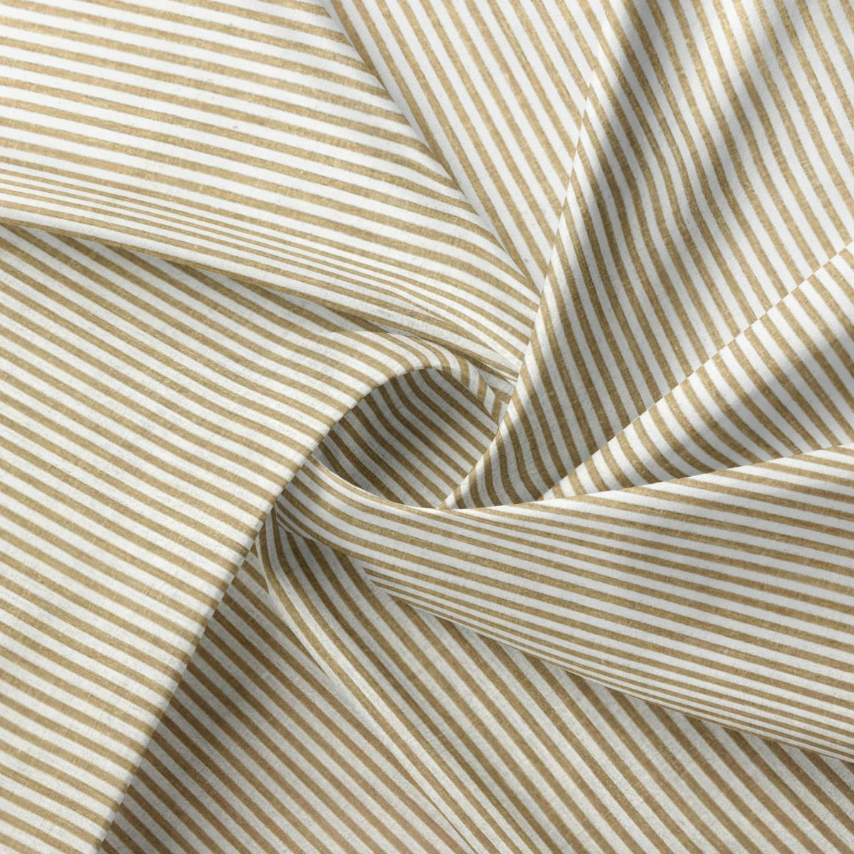 Cotton Fabric - Beige Stripes 3 mm