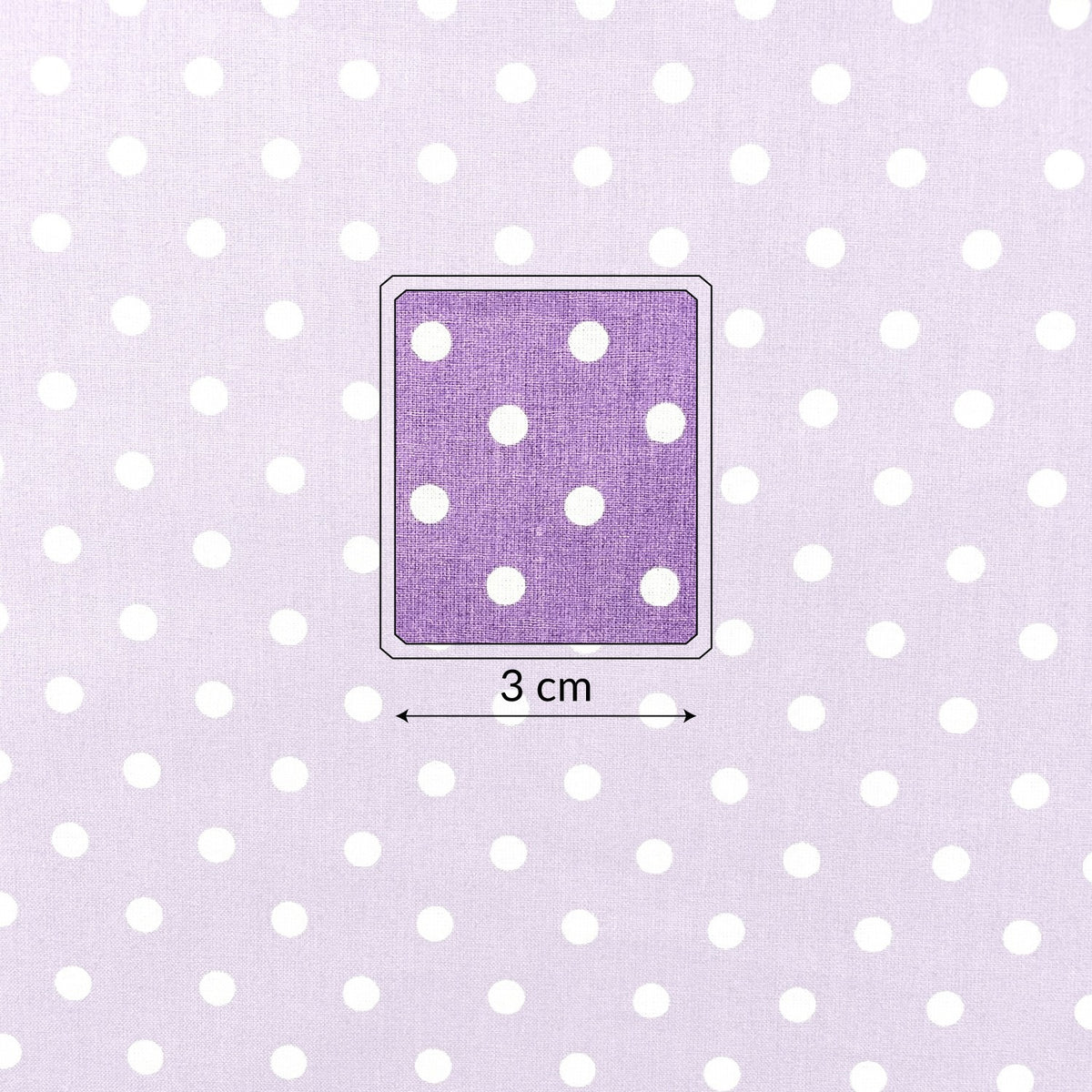 Cotton Fabric - Blueberry Dots