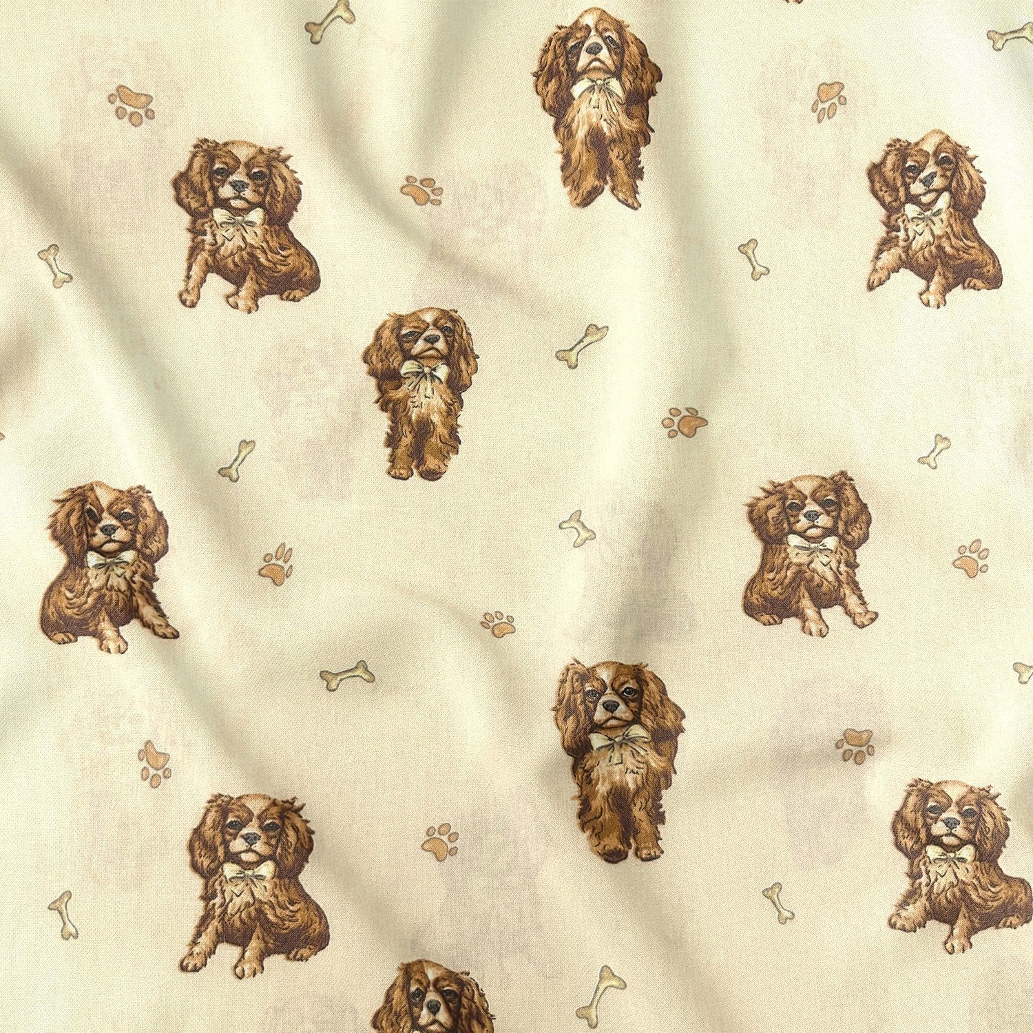 Cotton Fabric - Cavalier, Latte