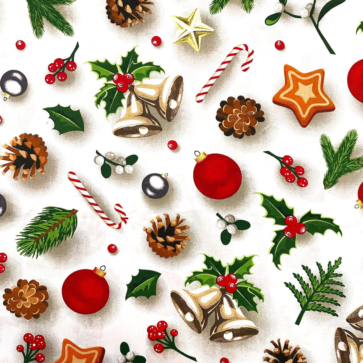 Cotton Fabric - Christmas Tree Gadgets