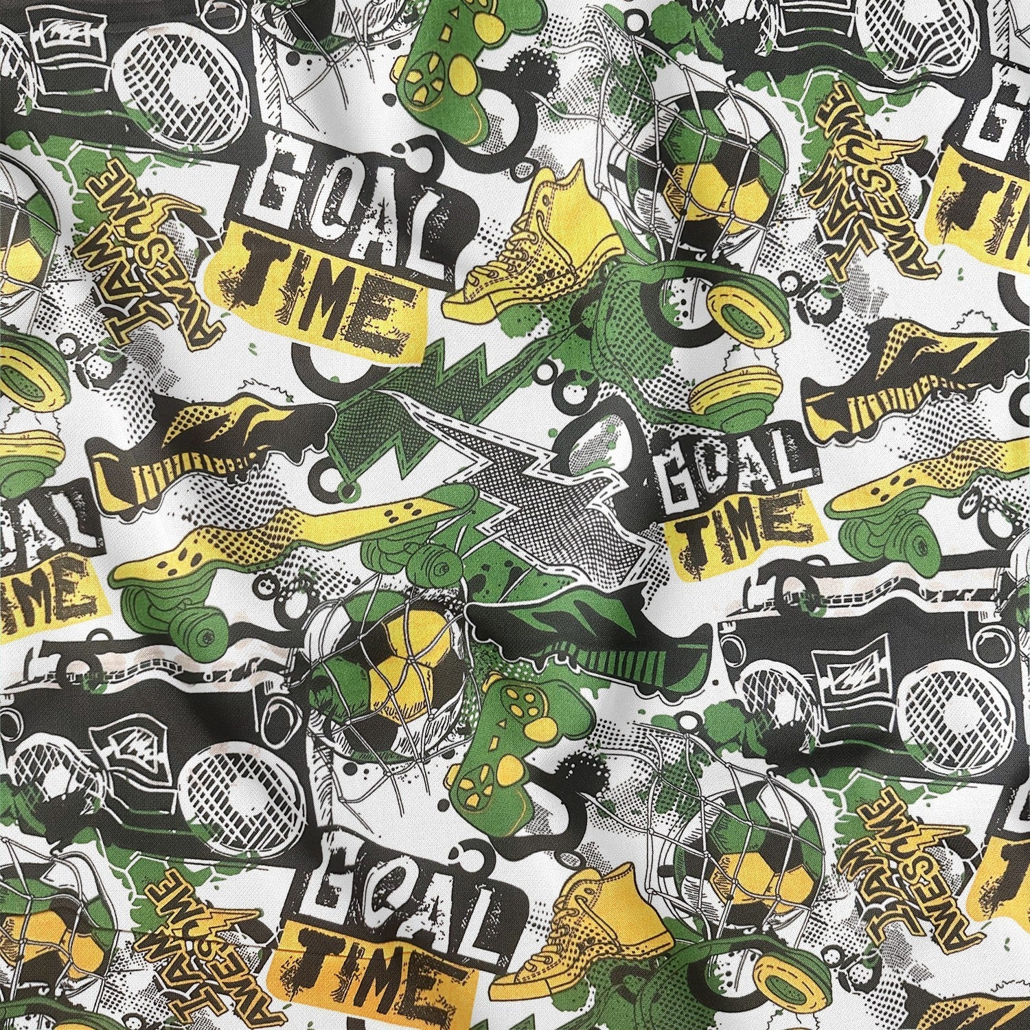 Cotton Fabric - Goal !