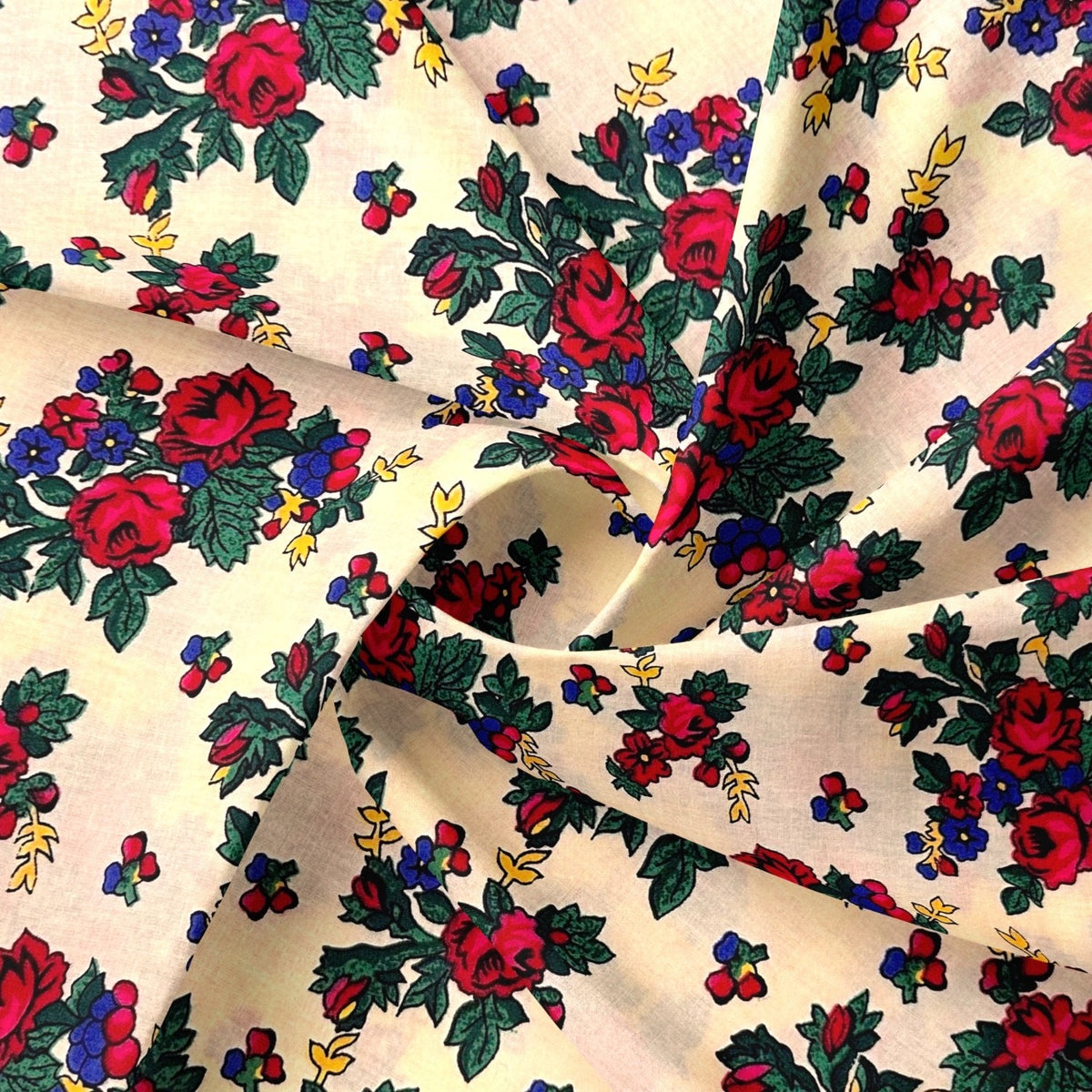 Cotton Fabric - Highland Flowers Beige