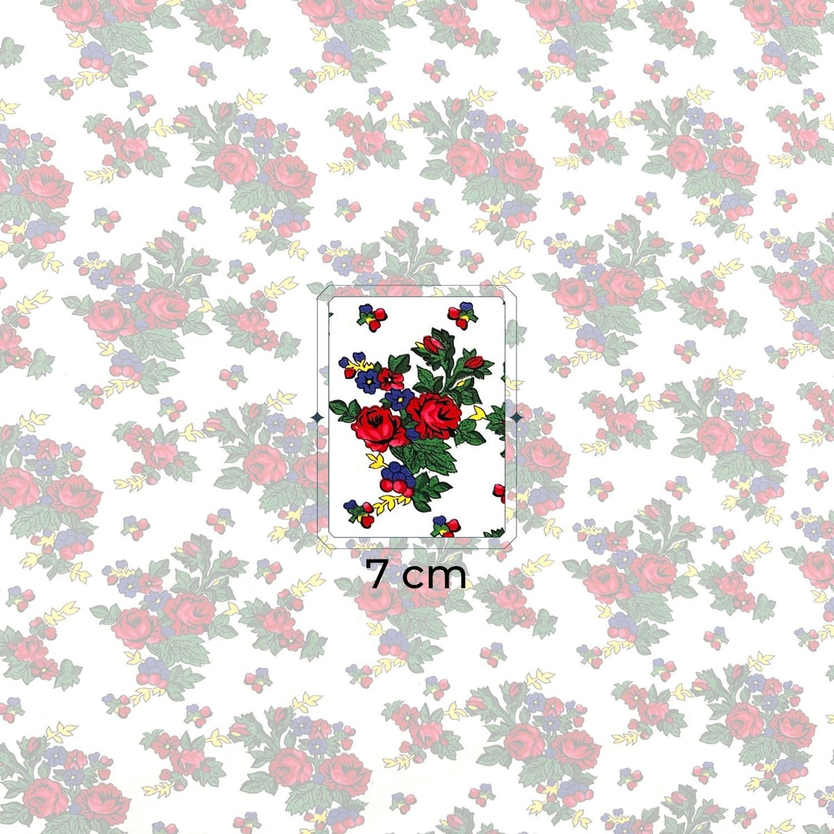 Cotton Fabric - Highland Flowers White