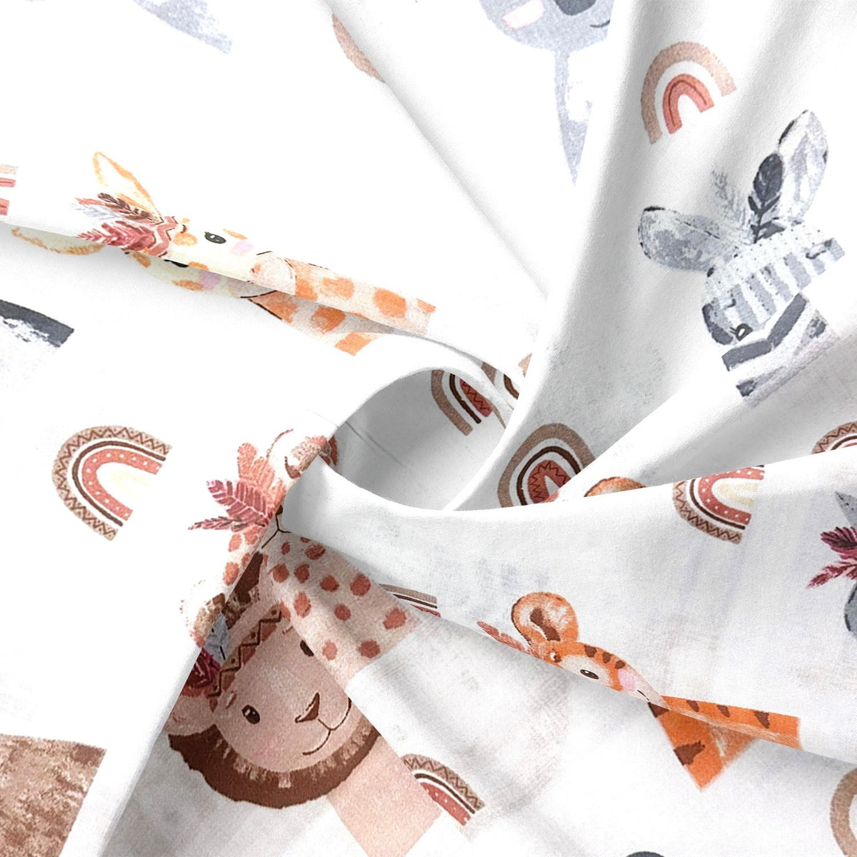 Cotton Fabric - Indian Animals