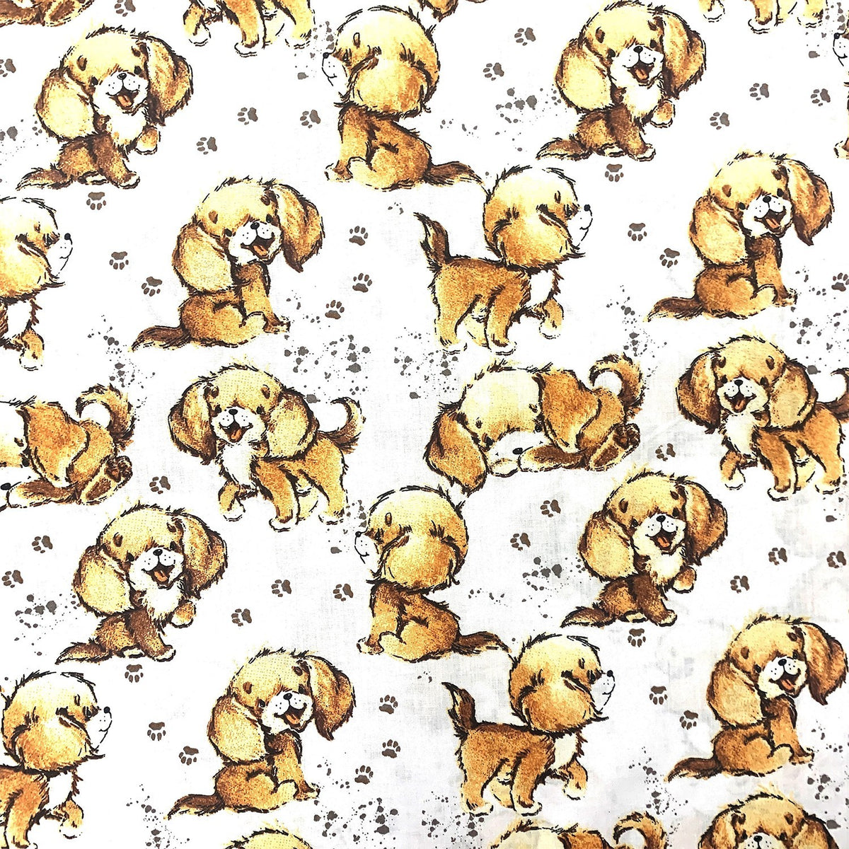 Cotton Fabric - Little Dogs