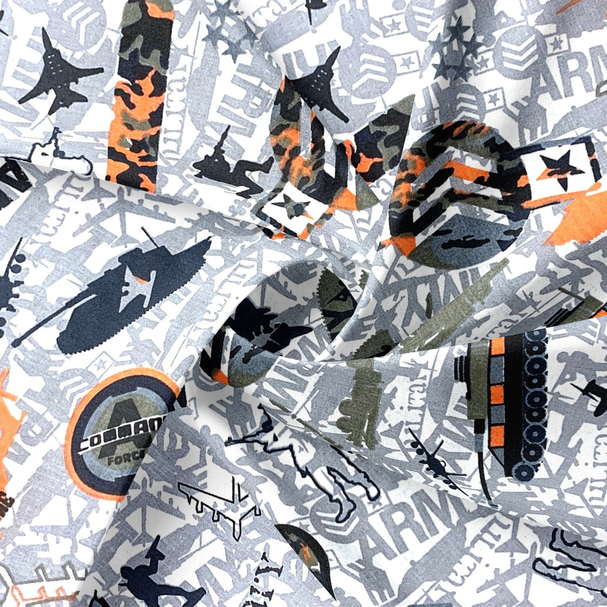 Cotton Fabric - Military