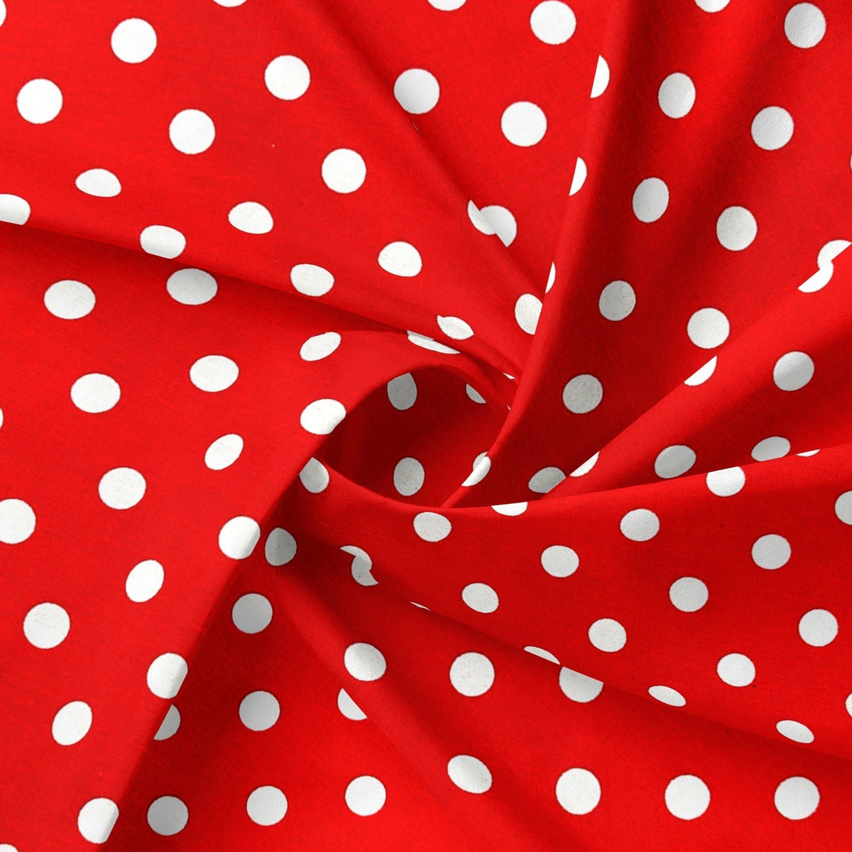 Cotton Fabric - Red Dots 1 cm