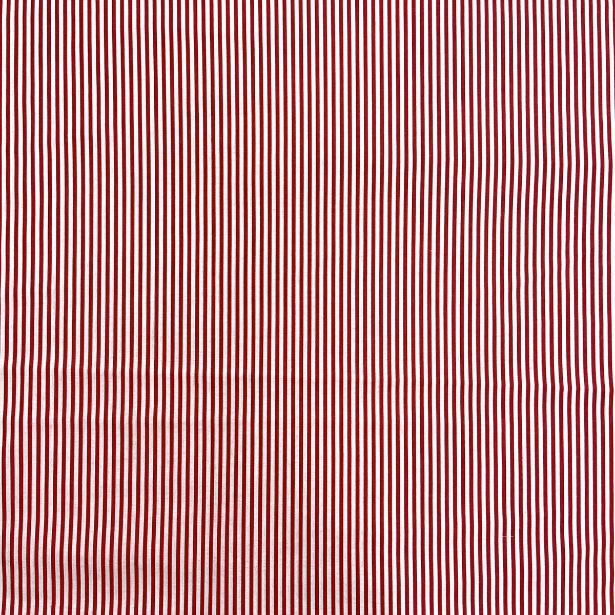 Cotton Fabric - Red Stripes 3 mm