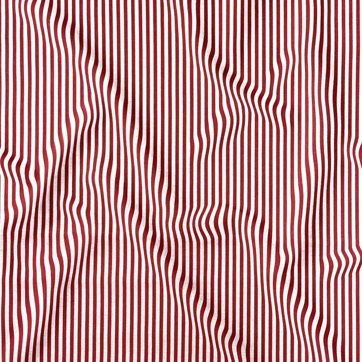 Cotton Fabric - Red Stripes 3 mm