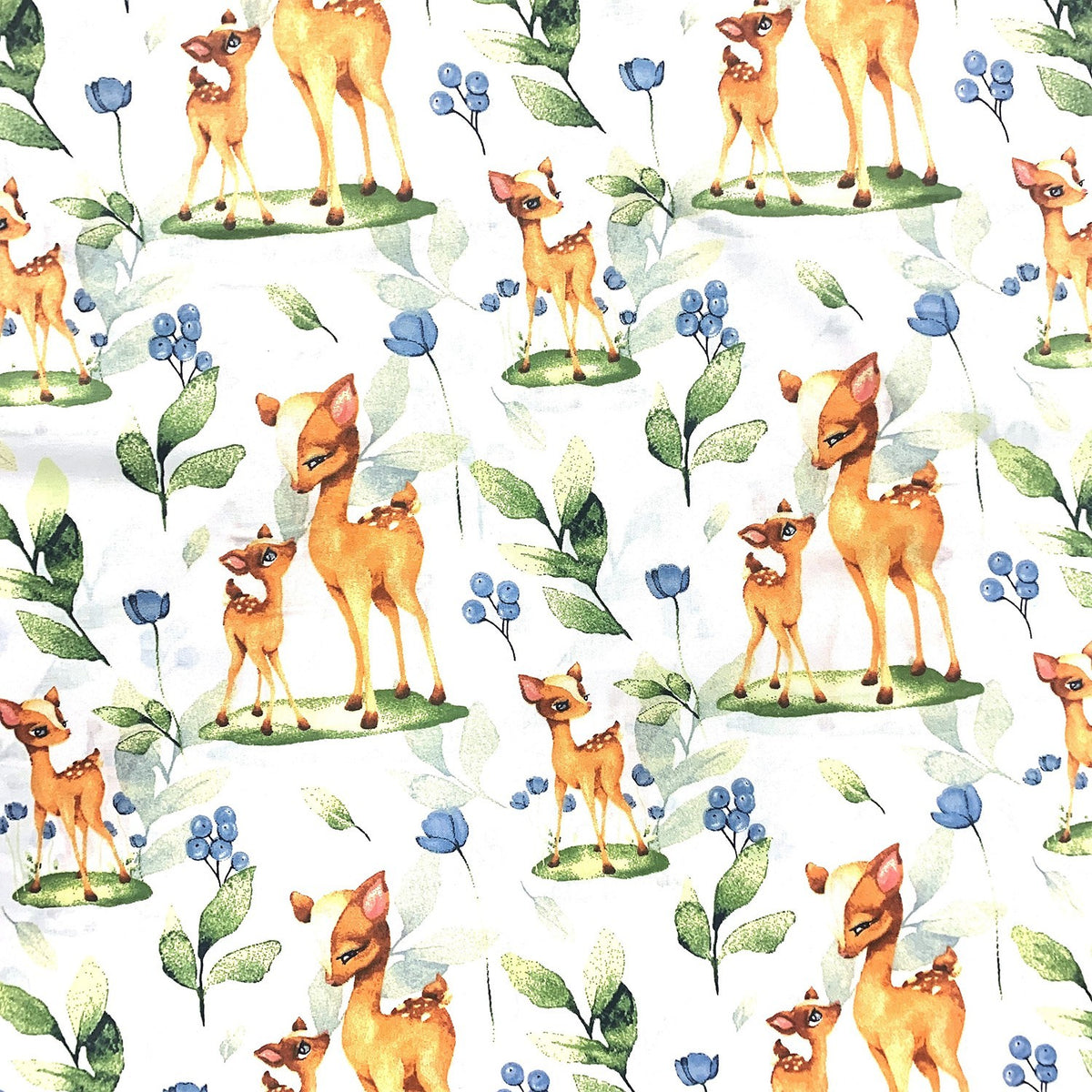 Cotton Fabric - Roe Deers