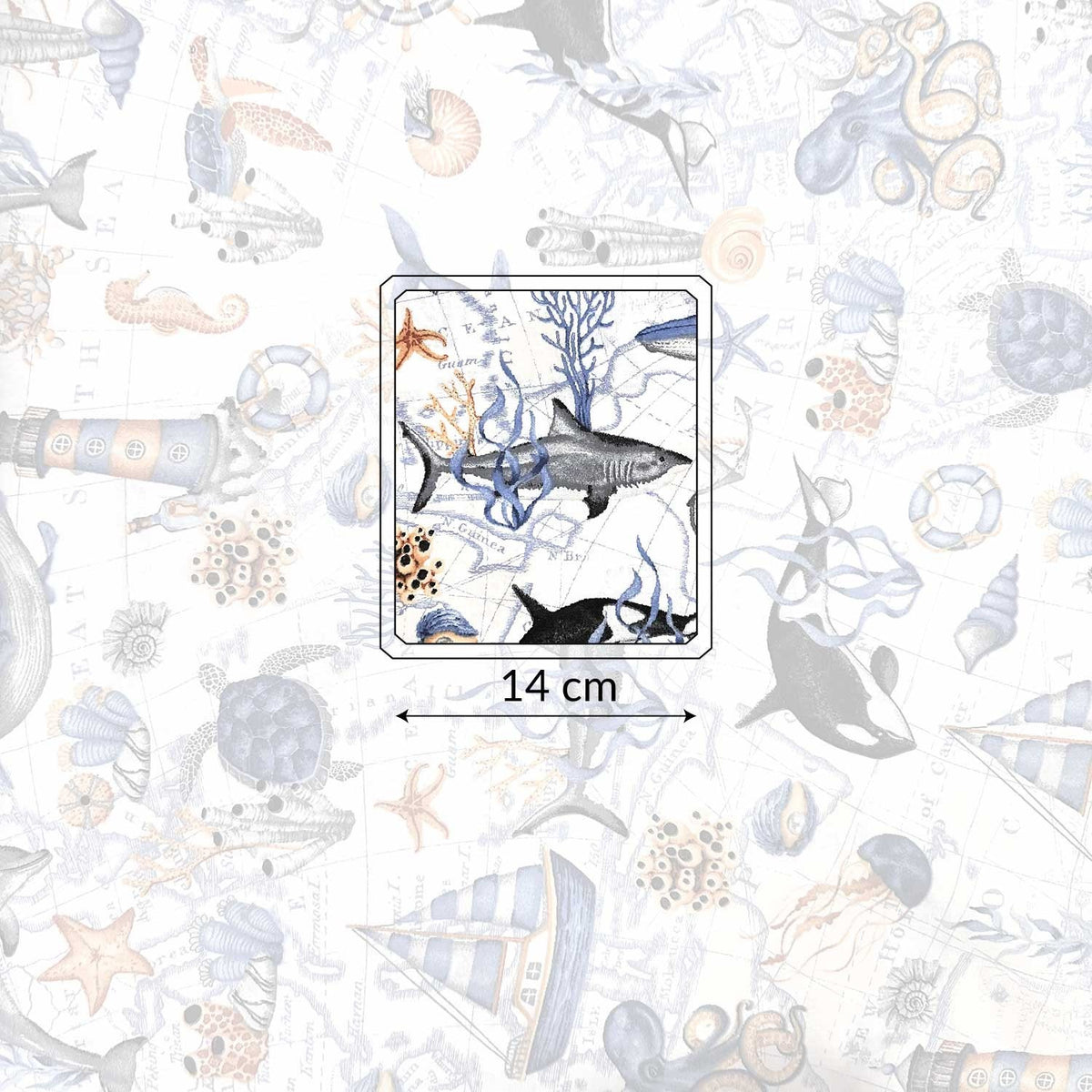 Cotton Fabric - Sea World