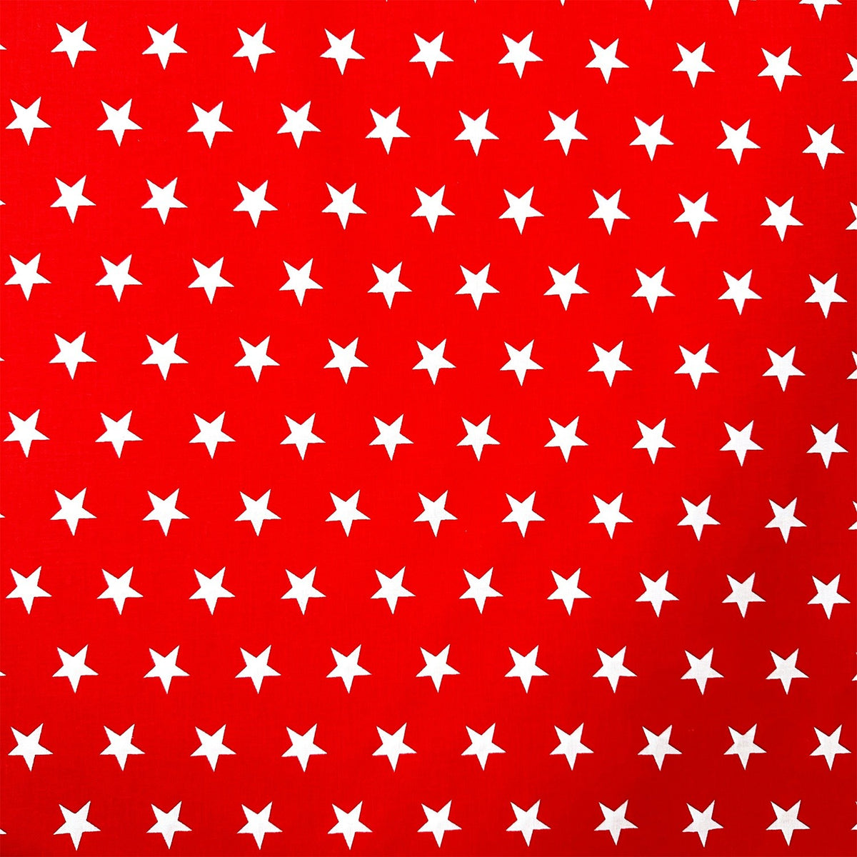 Cotton Fabric - Stars on Red