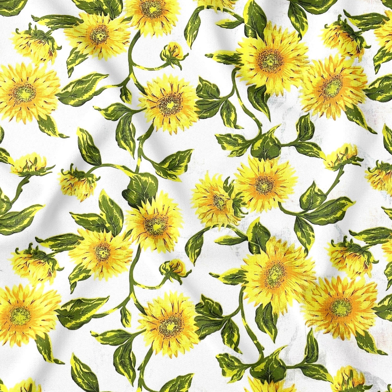 Cotton Fabric - Sunflowers