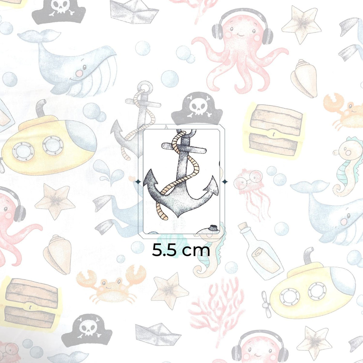 Cotton Fabric - Underwater Treasures