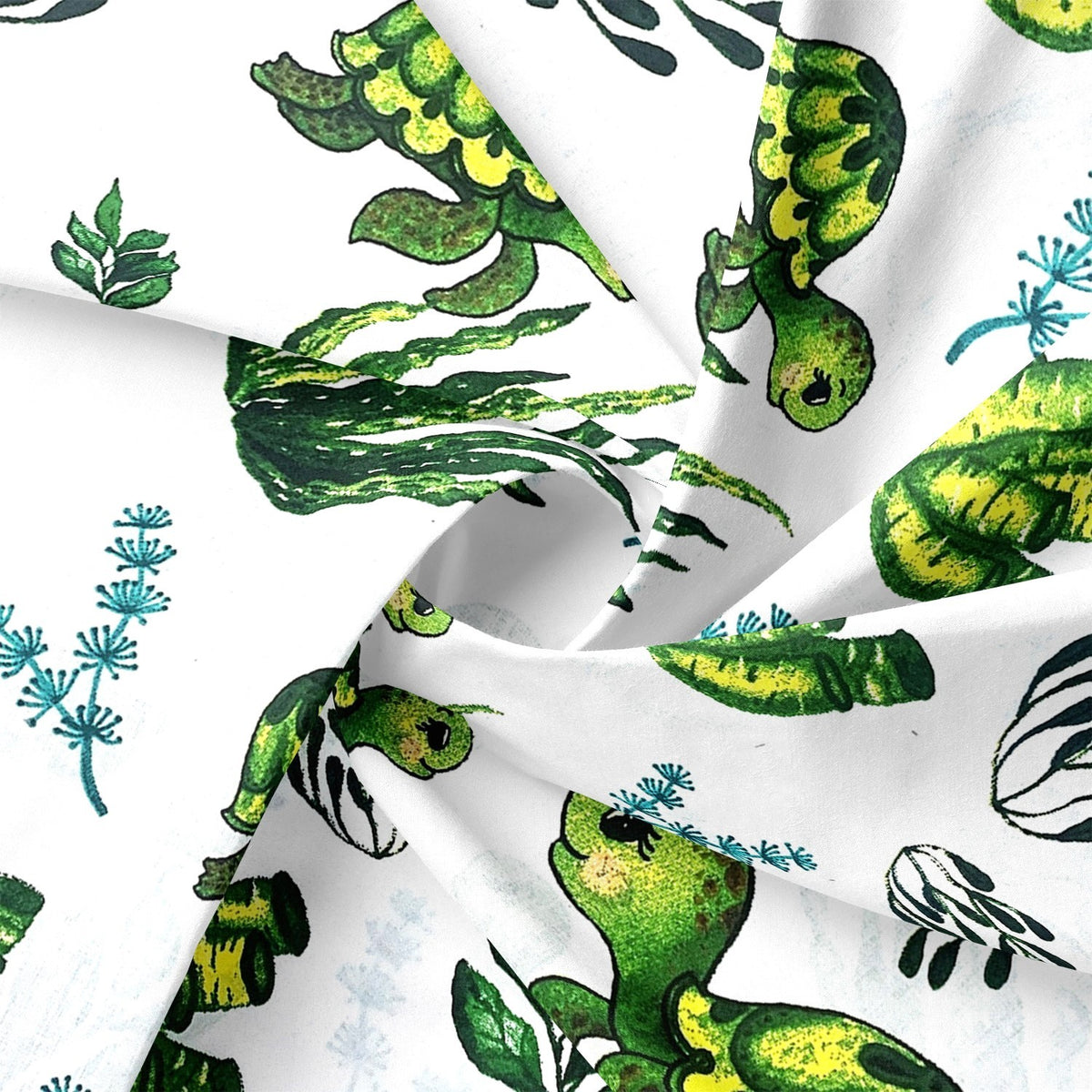 Cotton Fabric - Water Turtle