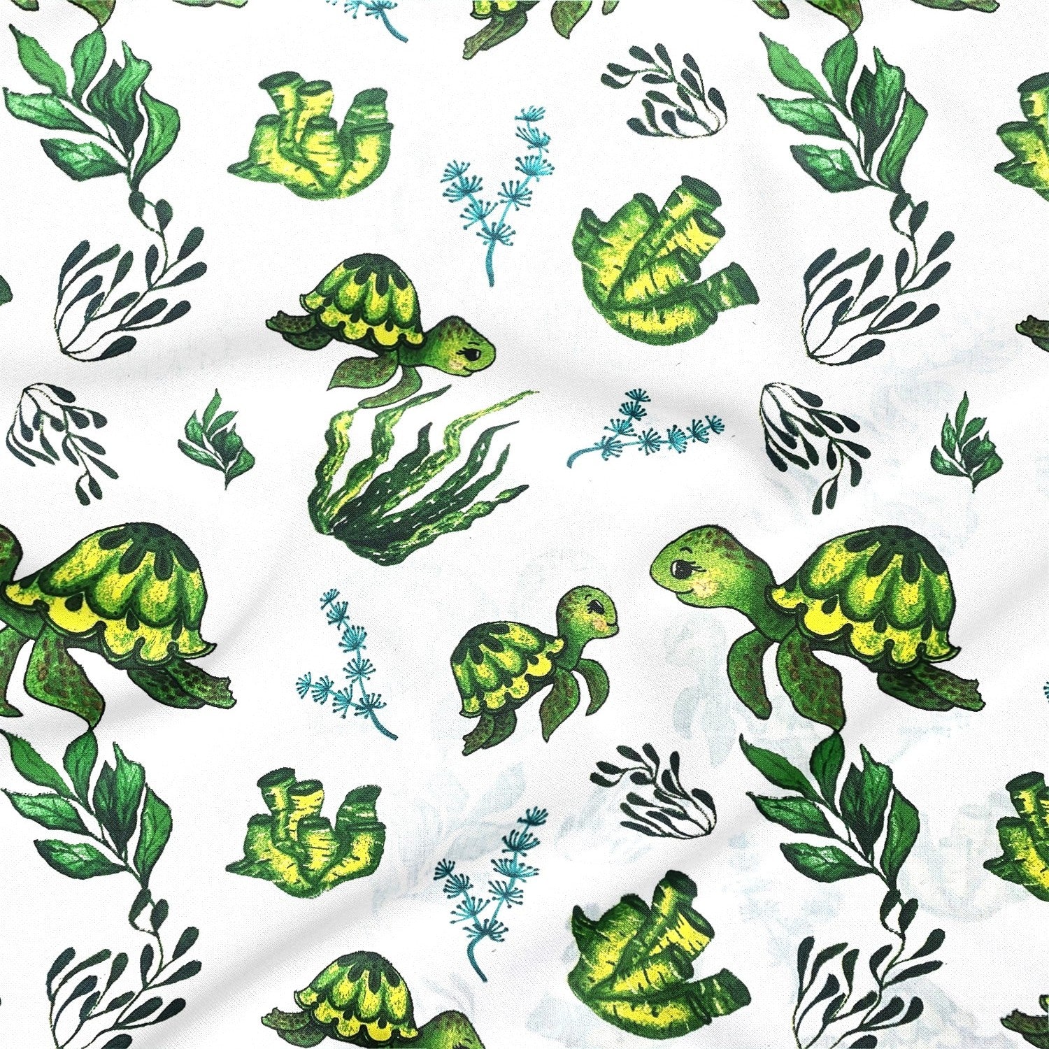 Cotton Fabric - Water Turtle