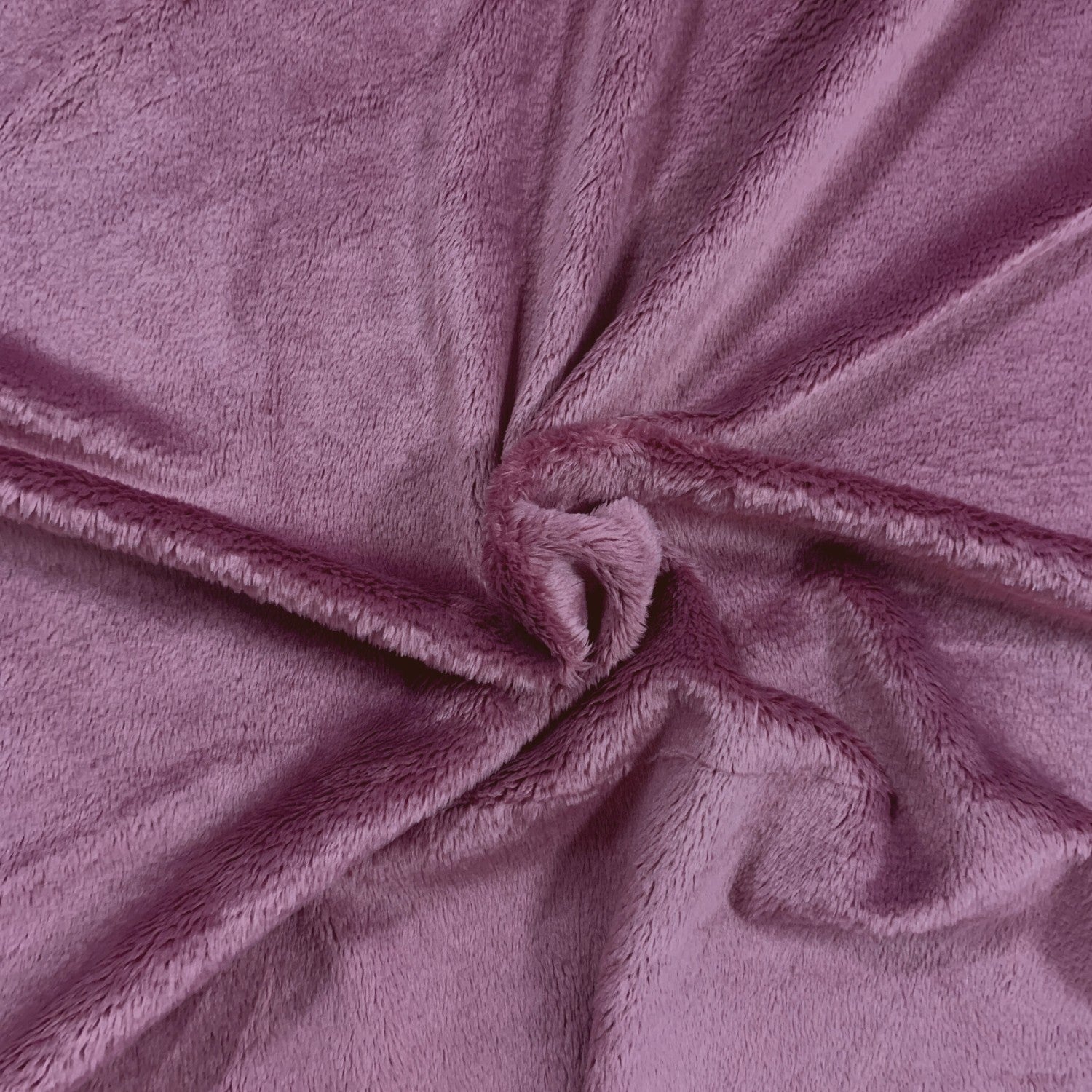 Knitted Fur Fabric - Dirty Pink