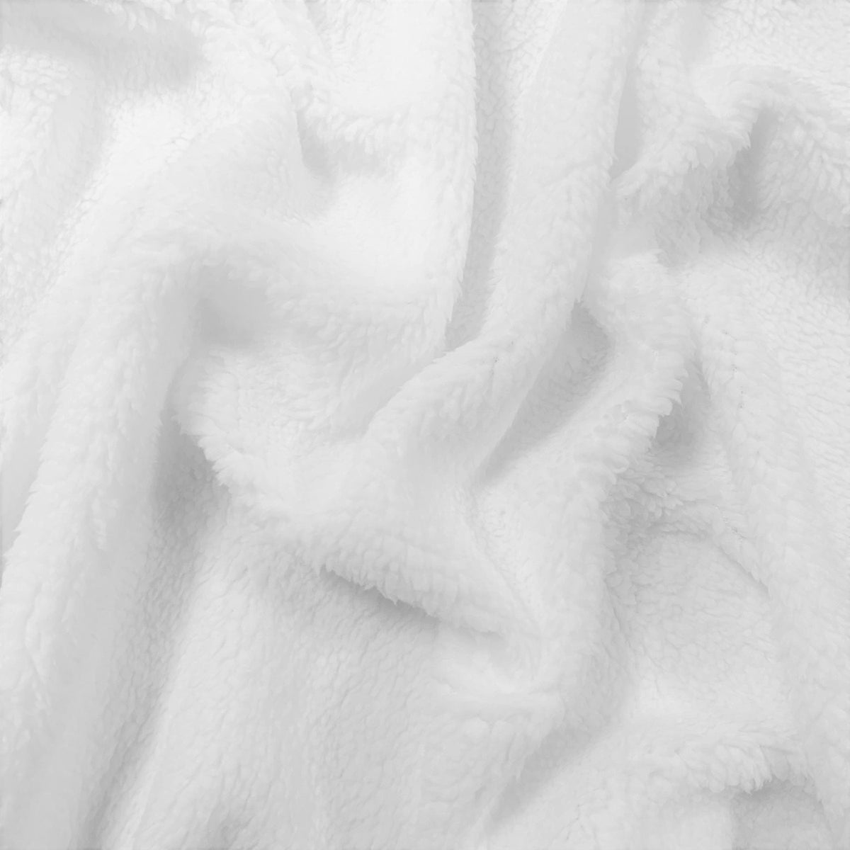 Knitted Lamb Fabric - White