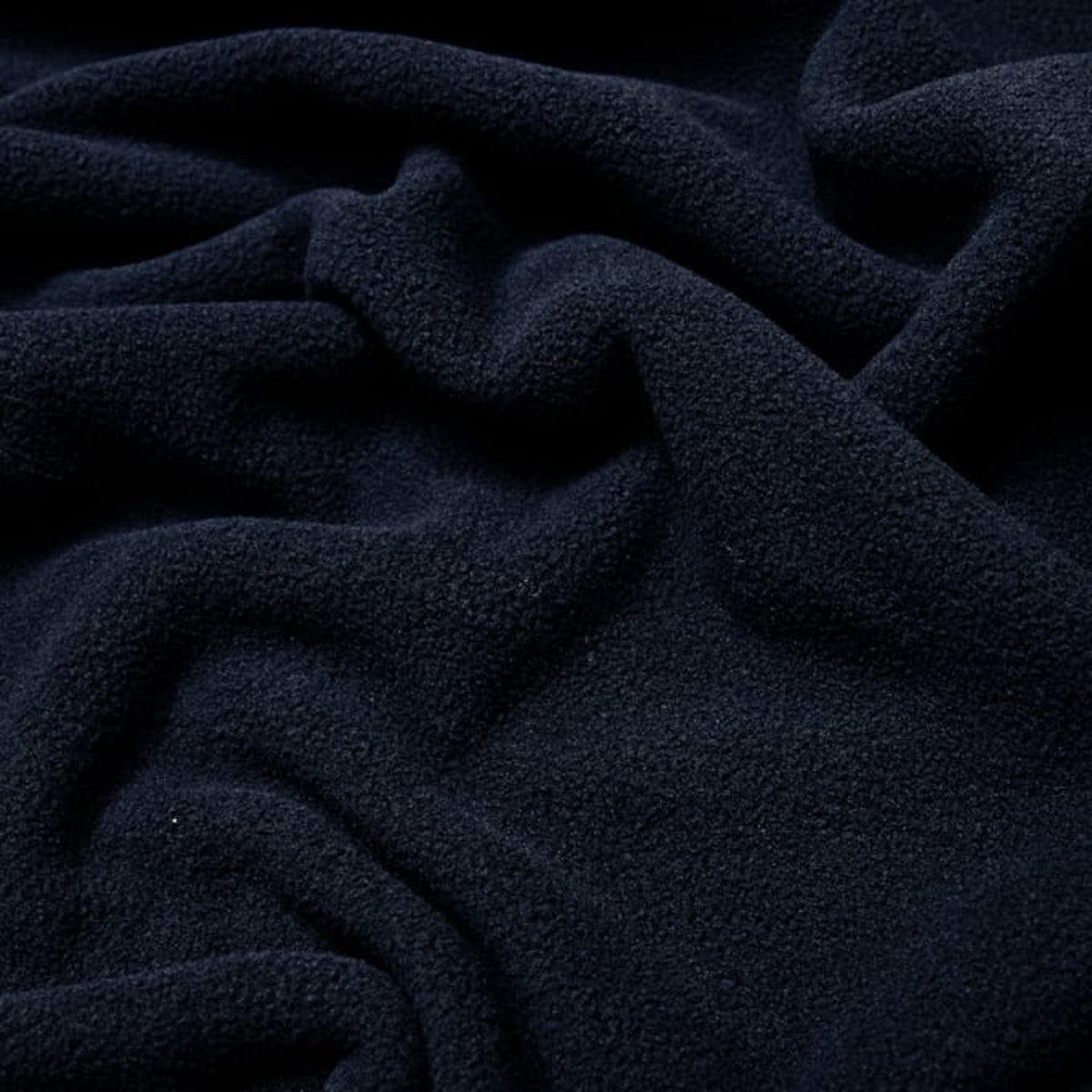 Knitted Polar Fleece Fabric - Navy Blue
