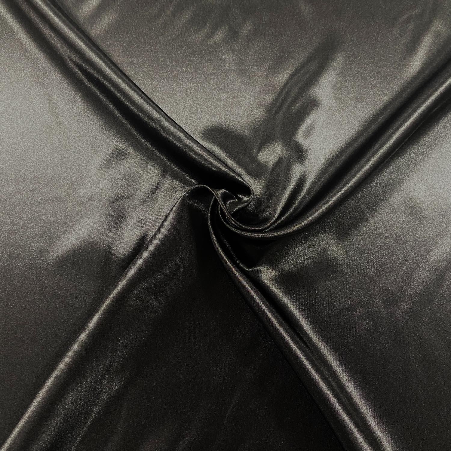 Satin Fabric - Black