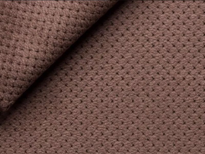 Upholstery Fabric DOT Velour - Chocolate
