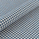 Verhoilukangas Houndstooth - musta-sininen