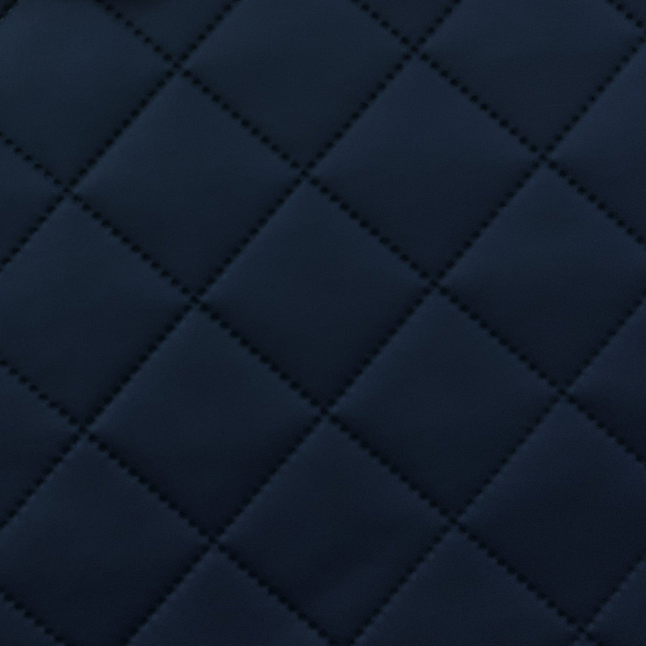 Upholstery Fabric Quilted PU Leather Diamond 5x5 - Navy Blue