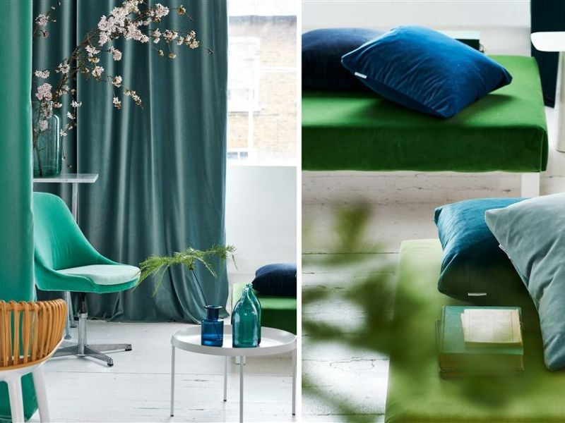 Upholstery Fabric RIVIERA Velour - Wine