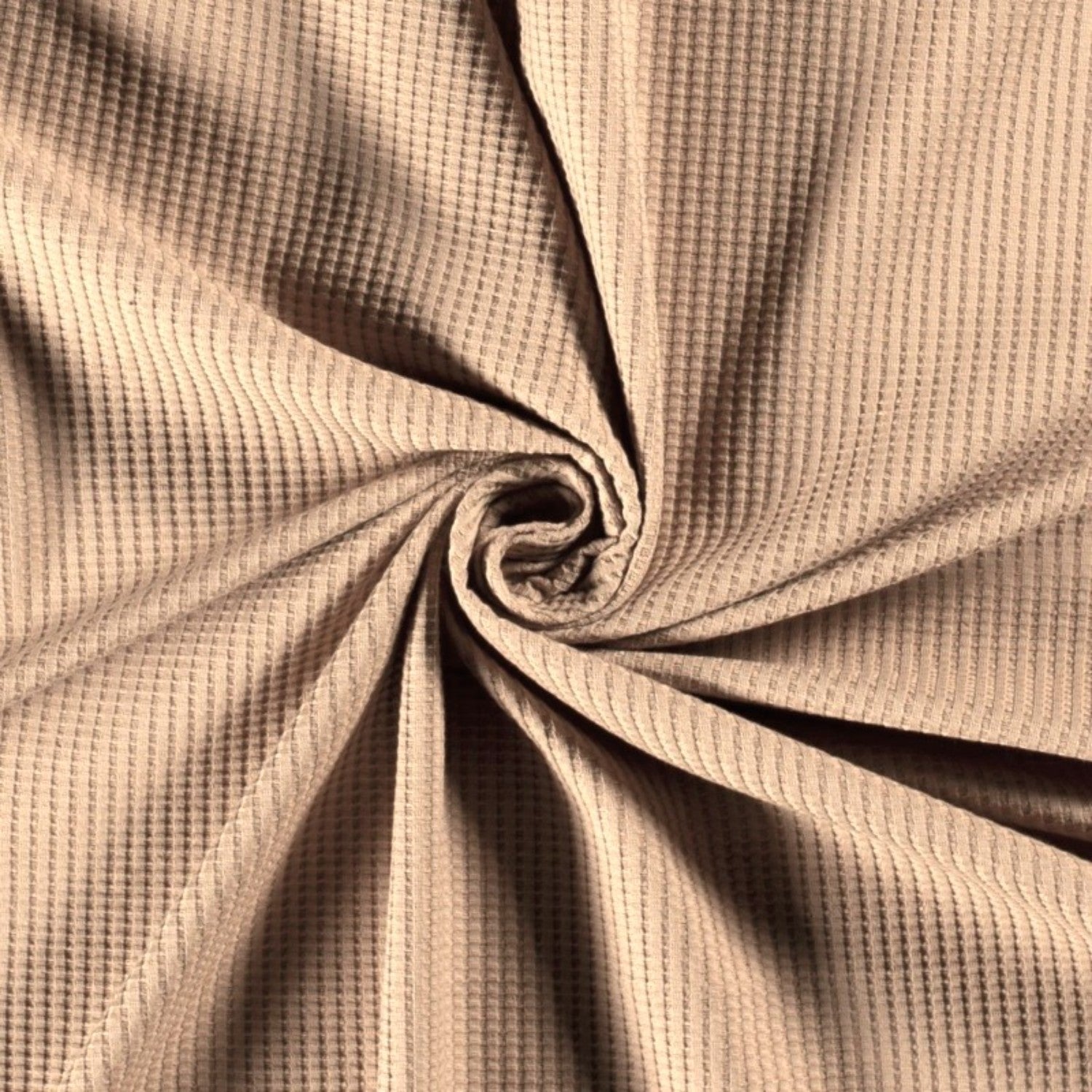 Puuvillainen vohvelikangas - beige