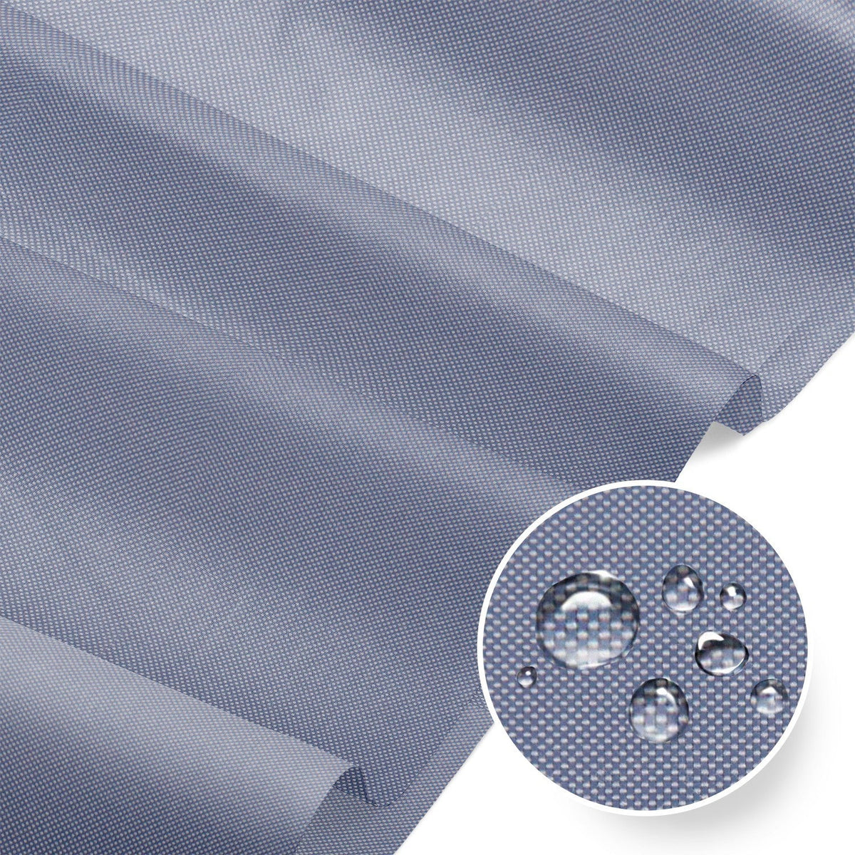 Water Resistant Fabric Oxford - Grey-Blue